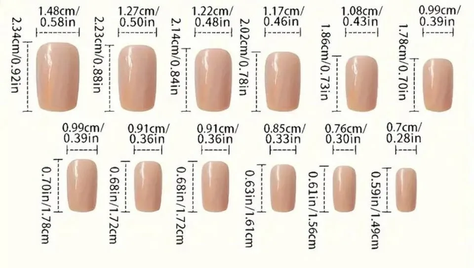 Christmas Press On Nails with Double Sided Adhesive image indicator(2)