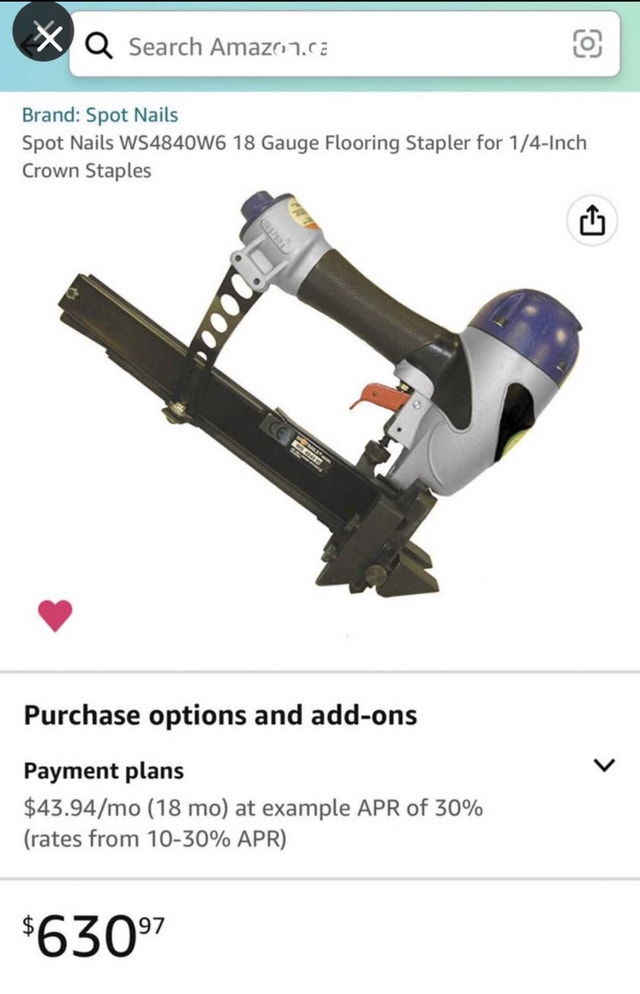 spot nails 18 Ga 1/4 crown floor stapler - photo 3