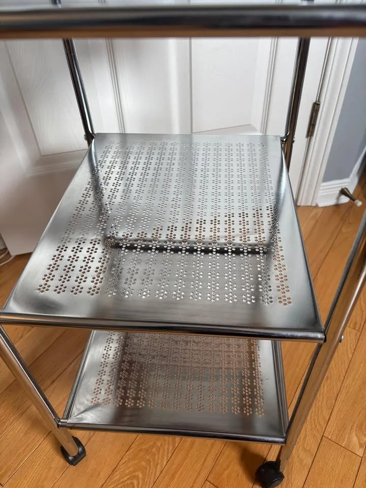 Steel rack/ shelf on wheels, lightweight image indicator(2)