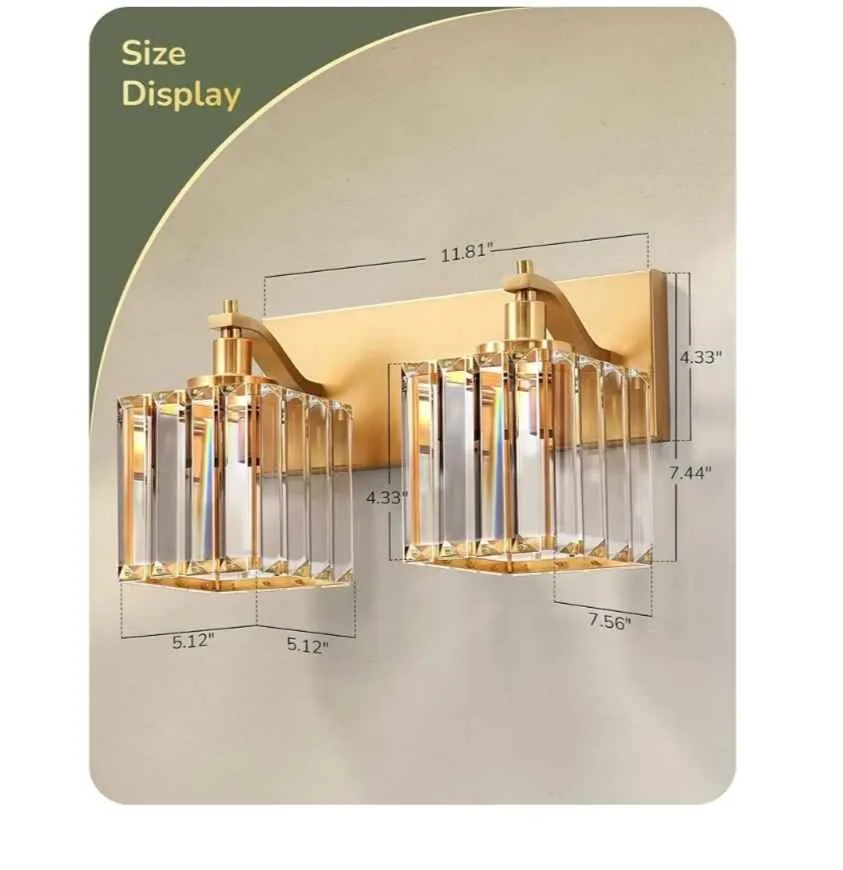 EDISHINE Bathroom Vanity Light image indicator(8)