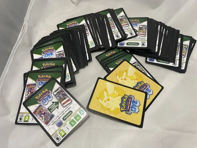 5x Pokemon PTCGO Code Card TCG