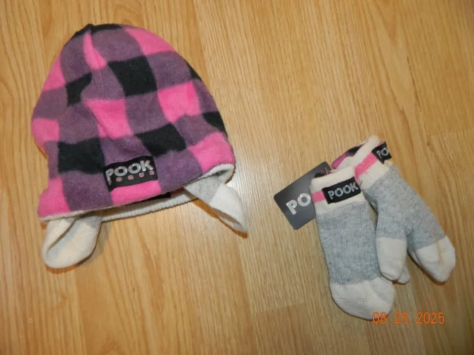 NWT KIDS POOK SET(hat reversible)..mits Size S image indicator(2)