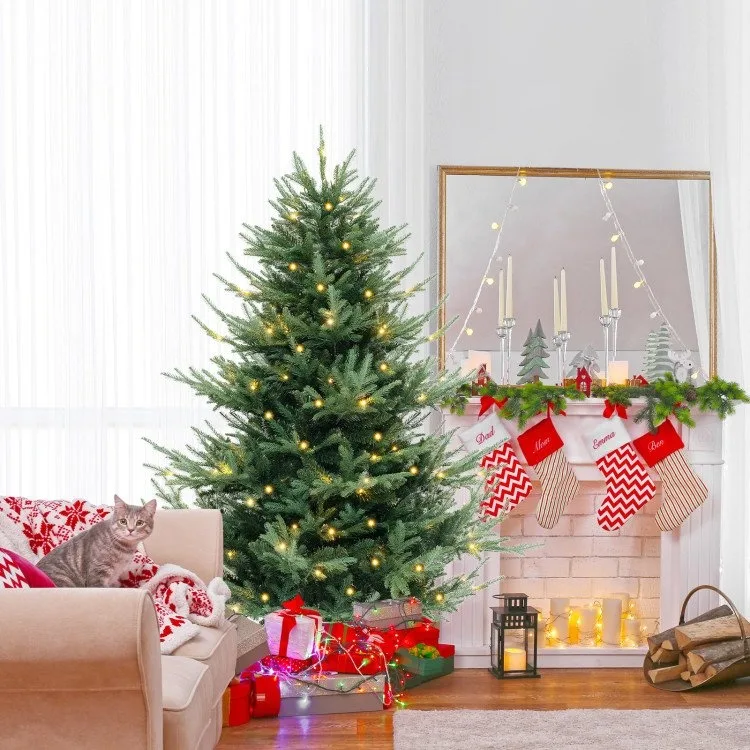 6 Feet Pre-Lit Artificial Christmas Tree image indicator(5)