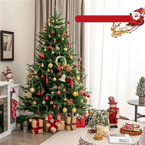 7-ft Pre-Lit Artificial Christmas Tree image indicator(4)