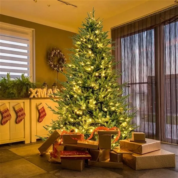 7-ft Pre-Lit Artificial Christmas Tree image indicator(5)