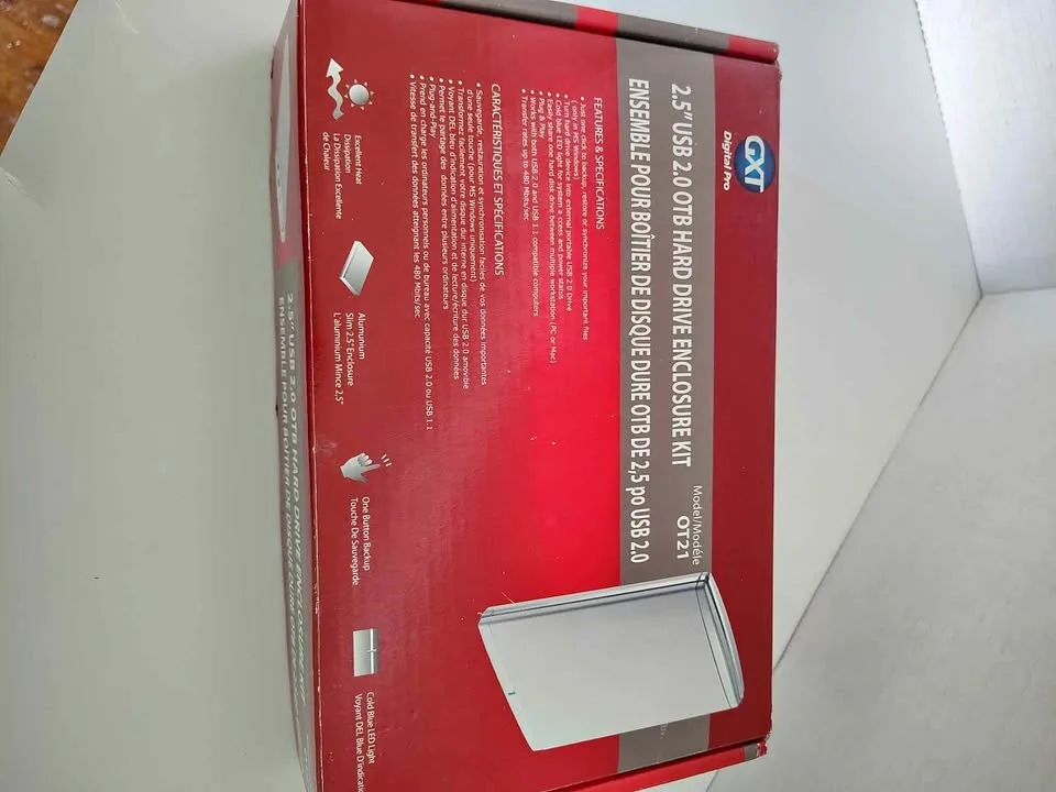 External hard drive enclosure.