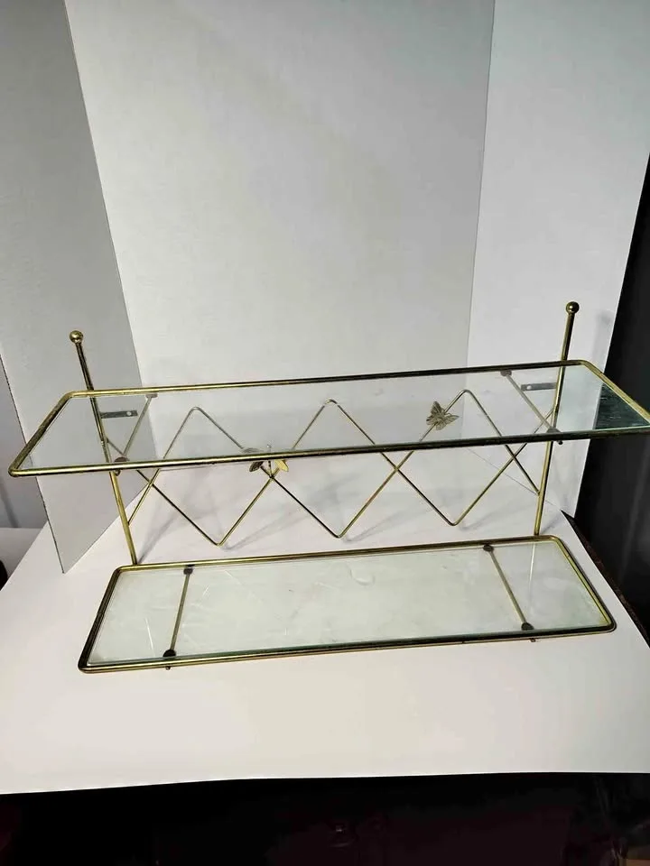 Small glass bathroom shelf