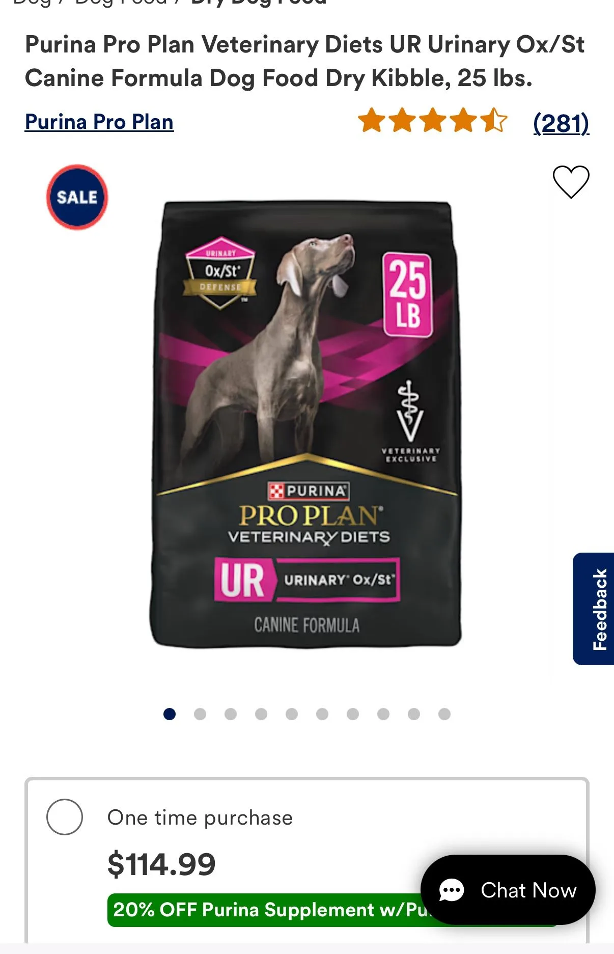 Purina Pro Plan UR Urinary Ox/St 25lbs bag image indicator(3)