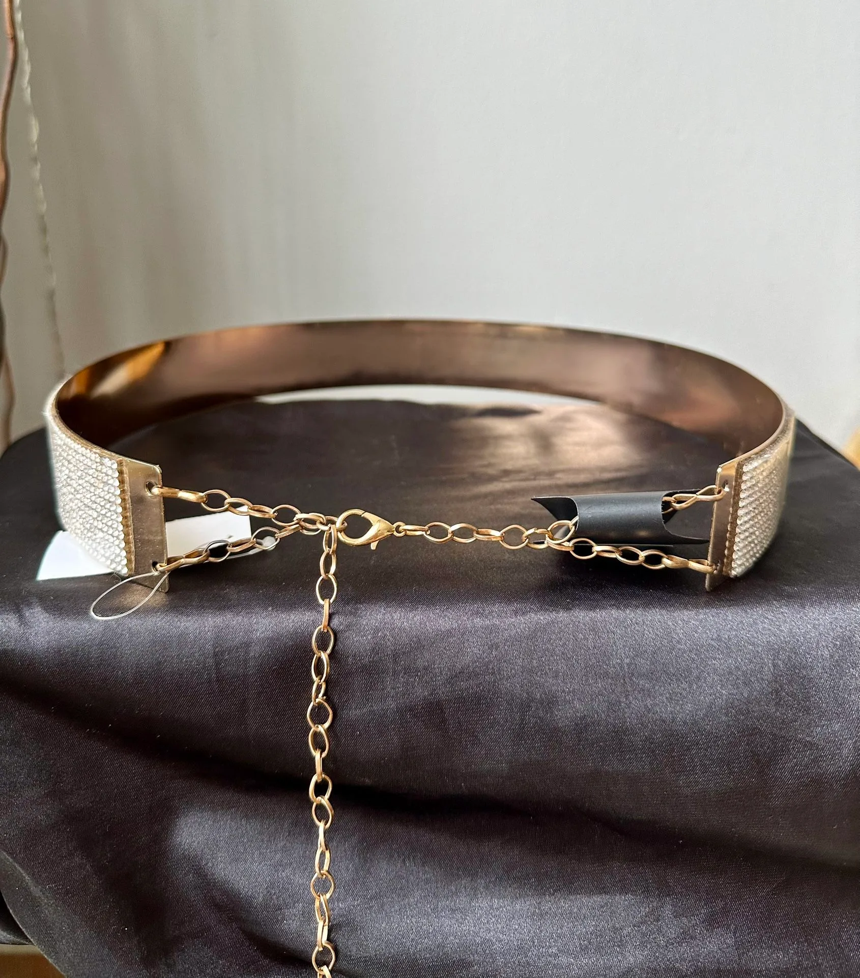 Metallic Belt With Rhinestones image indicator(2)