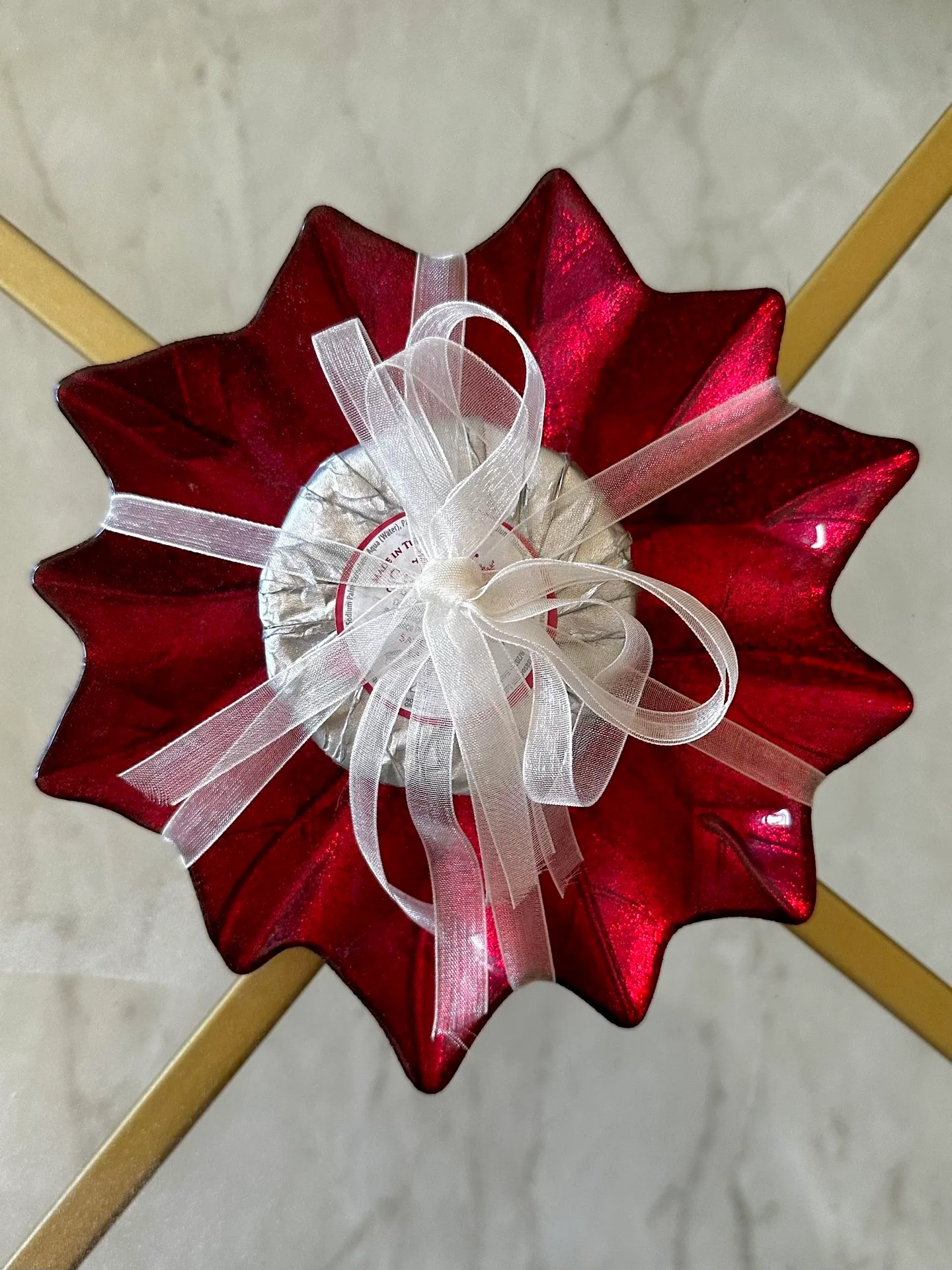 Christmas Glass Decorative Platter