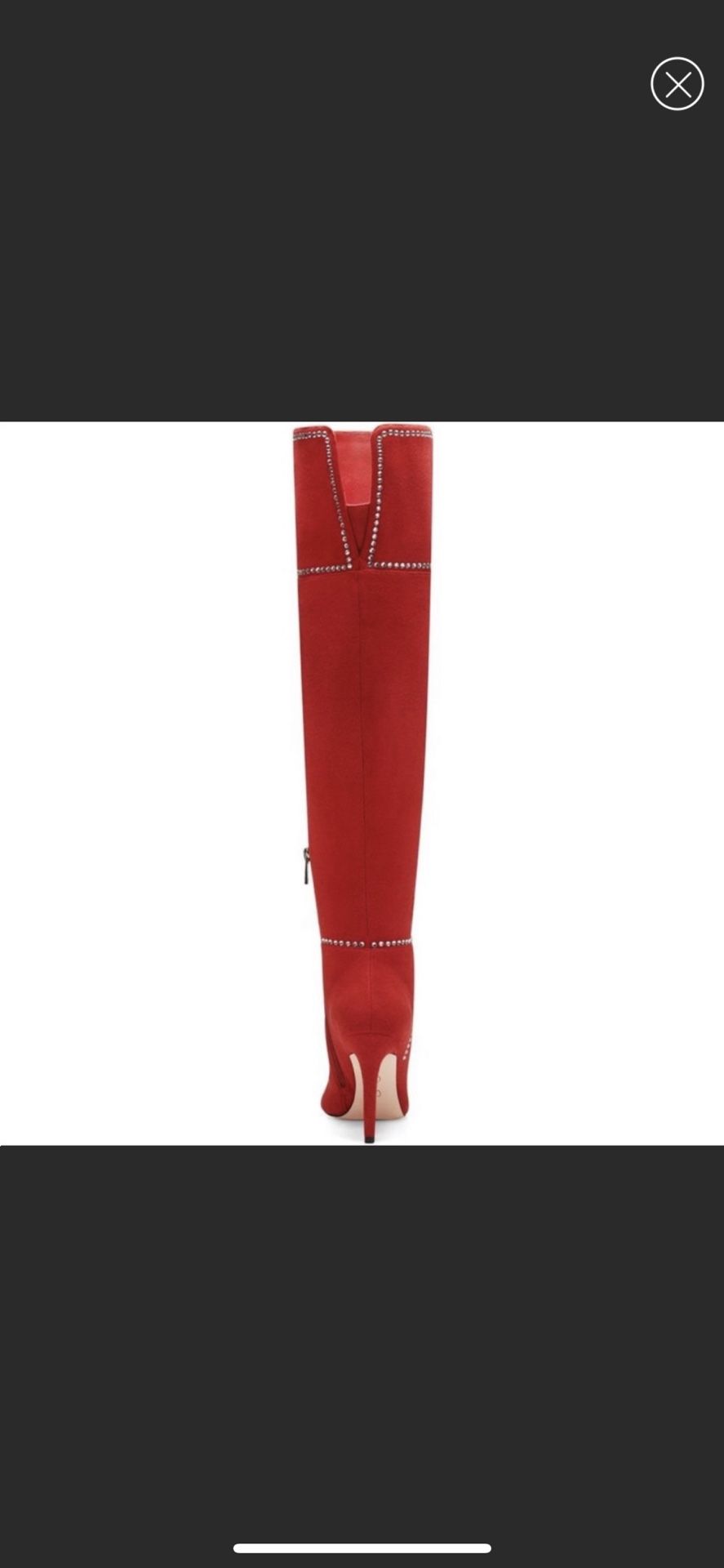 NWT Women's Microsuede Red Boots - photo 2
