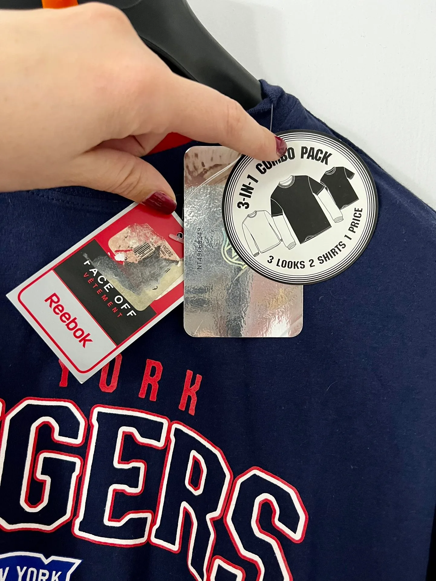 Original New York Rangers Blue & Red men’s shirt image indicator(4)