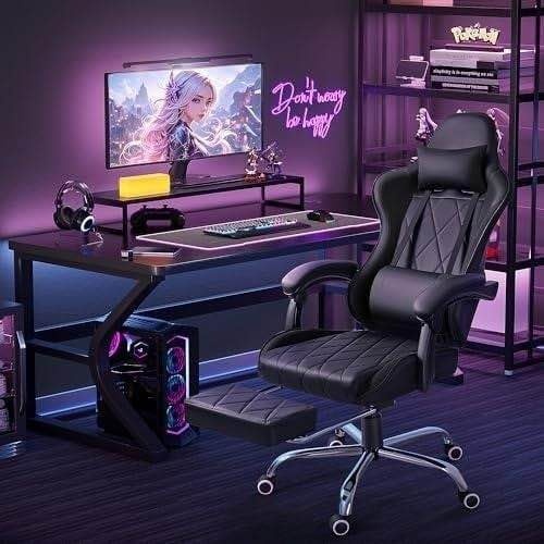 Brand New Gaming Chair with Footrest - photo 3