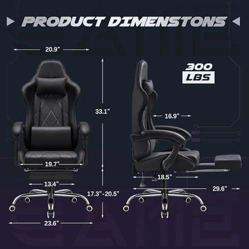Brand New Gaming Chair with Footrest - photo 4