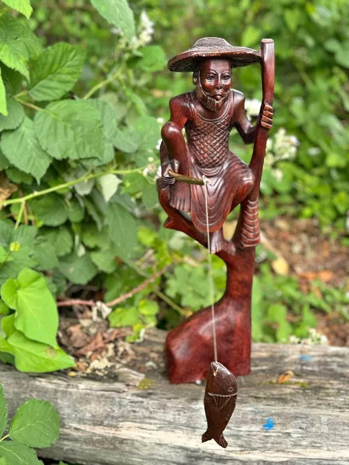 Wooden fisherman