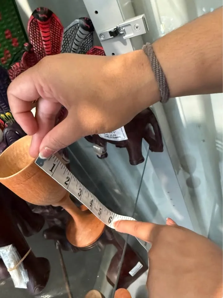 Wooden Wine cup set image indicator(2)