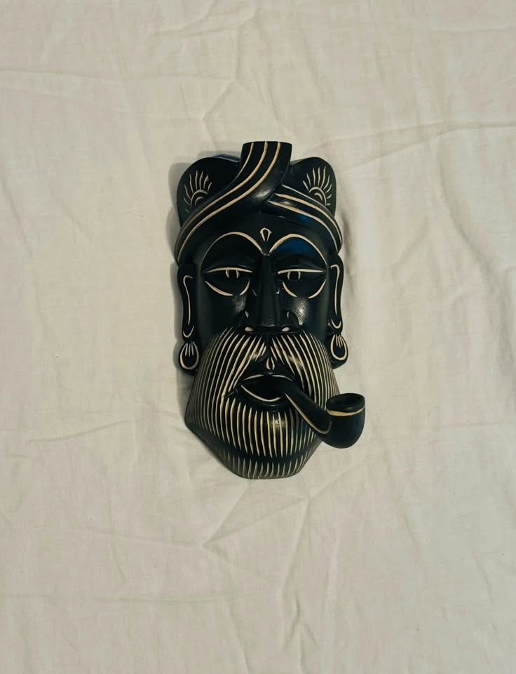 Sri Lankan Wooden Mask - photo 3