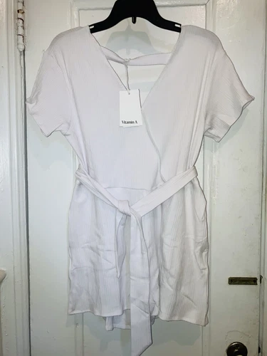 Vitamin A Logan Romper, Size S, NWT