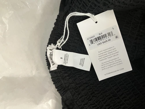 Vitamin A Cierra Cut Out Dress - Black EcoLinen, Size S, NWT - photo 3