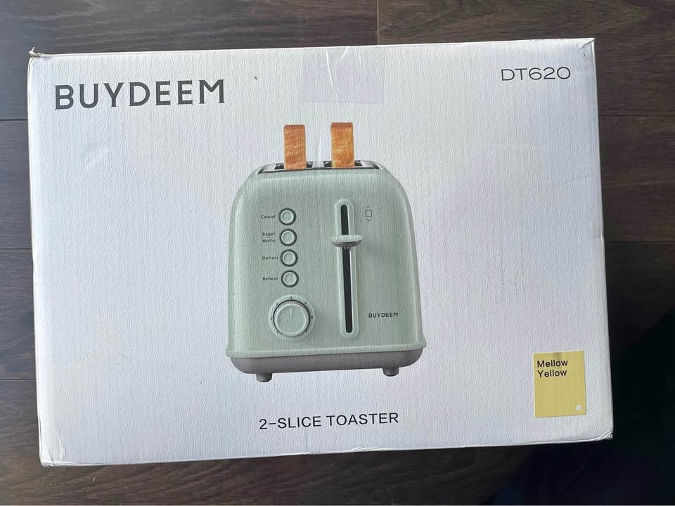 BUYDEEM - DT620 Retro 2-Slice Toaster - Mellow Yellow