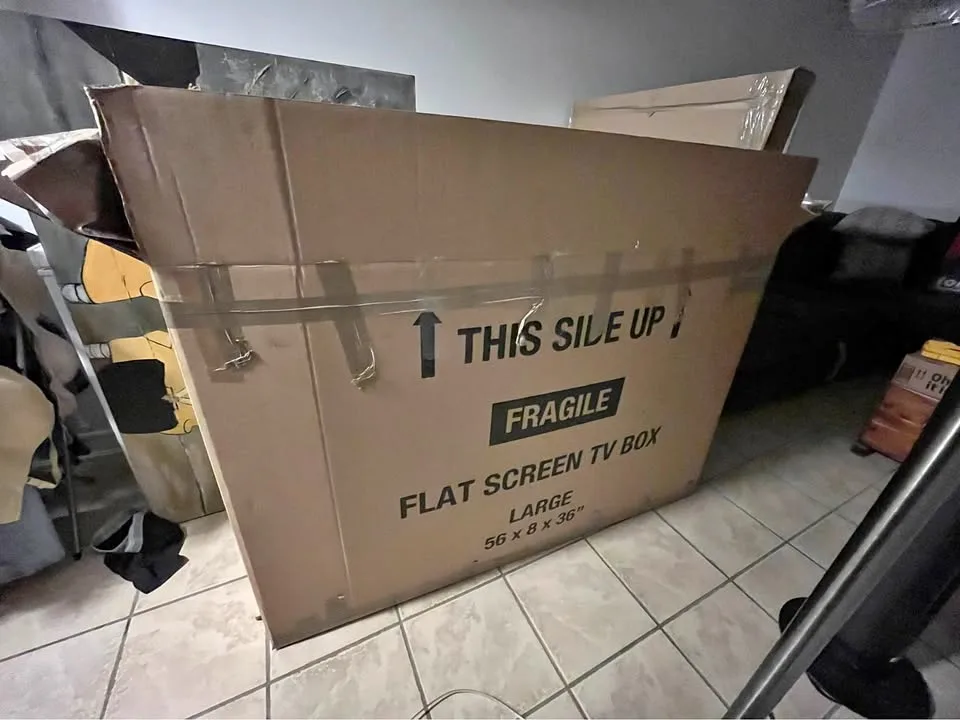 Large TV box for moving