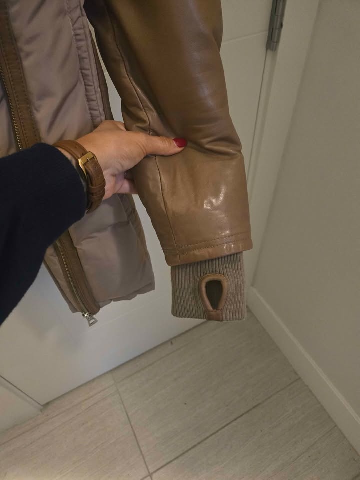 Womens rudsak leather trimmed winter down jacket - photo 5
