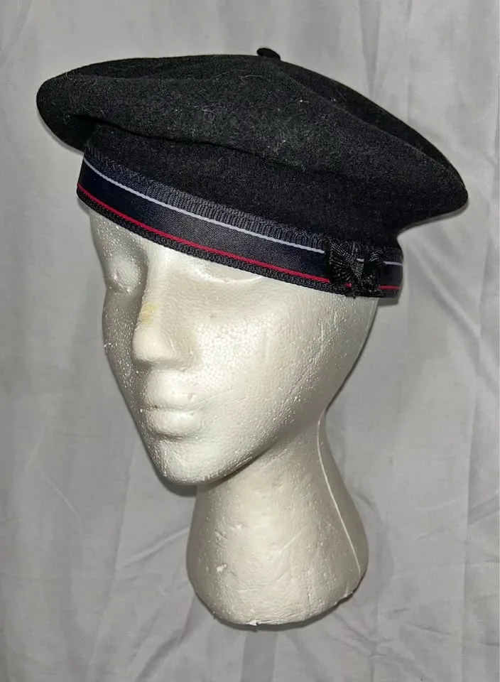 Kangol Black Beret - Child Size or Small Adult #cleanout