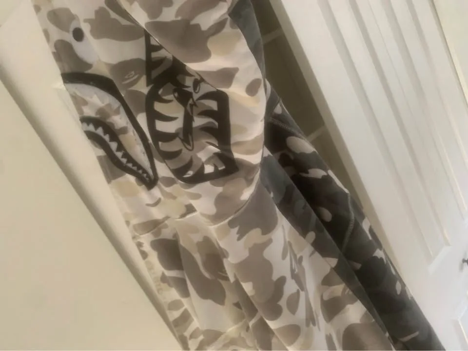 Black and white bape hoodie image indicator(2)