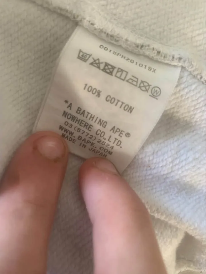 Black and white bape hoodie image indicator(4)