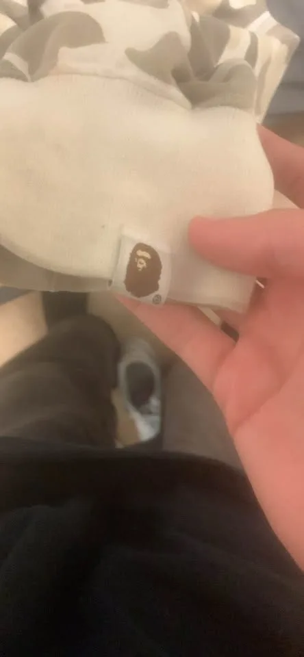 Black and white bape hoodie image indicator(6)