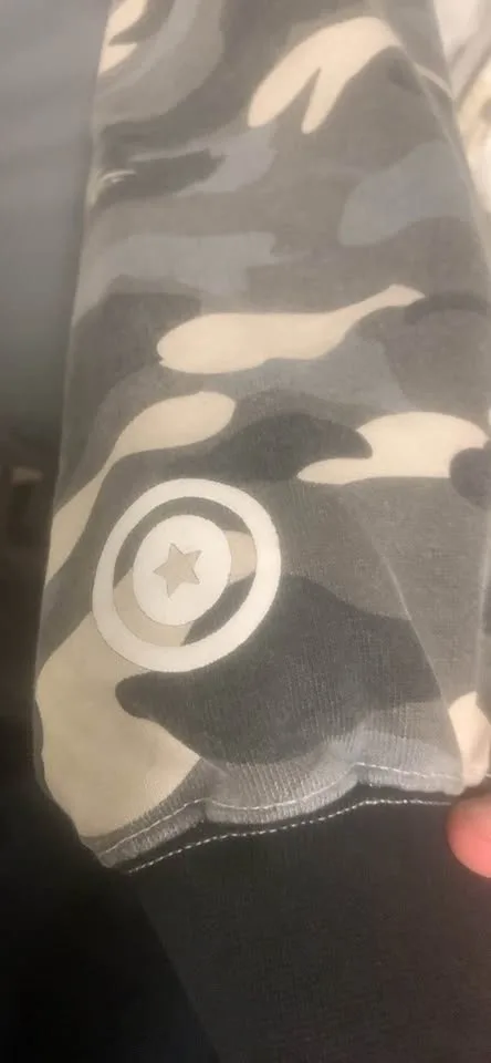 Black and white bape hoodie image indicator(8)