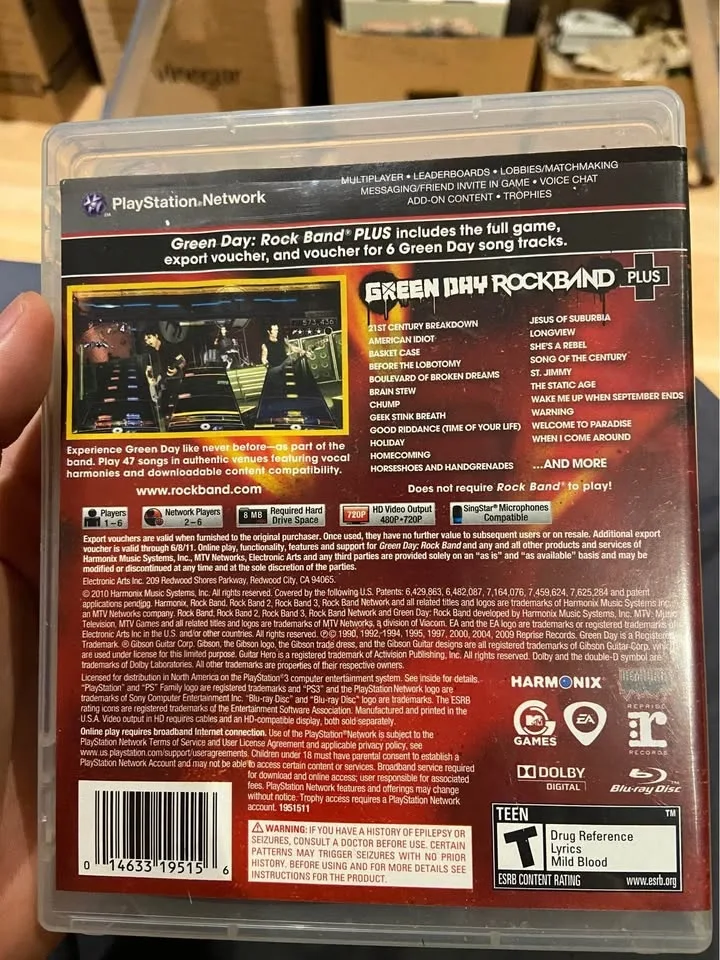 Green Day: Rock Band Plus (Sony PlayStation 3, 2010) Complete image indicator(3)