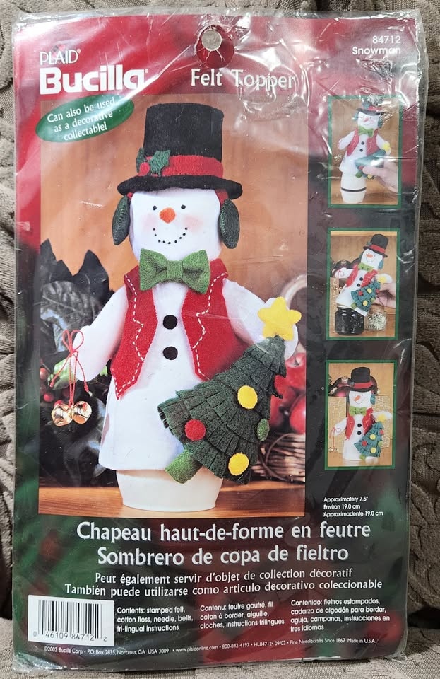 2 Vintage Bucilla Christmas Craft Kits – Sealed NOS - photo 4