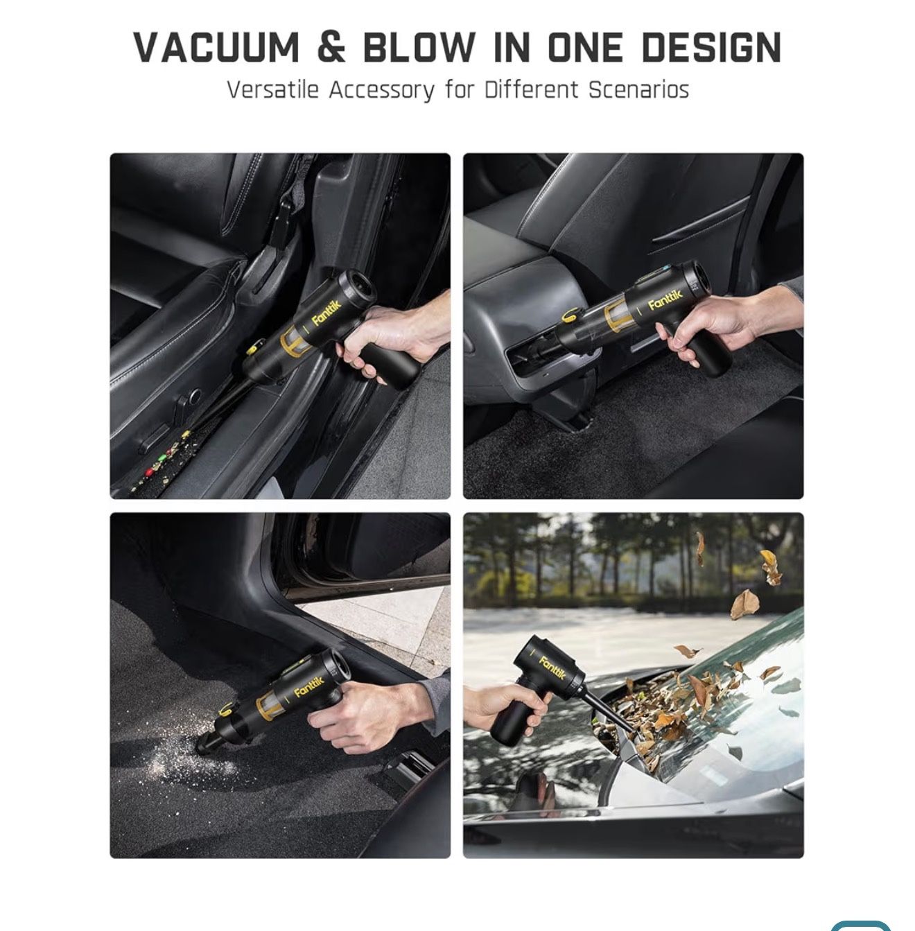 Fanttik Slim V10 Mix – 4-in-1 Cordless Vacuum & Air Duster - photo 4