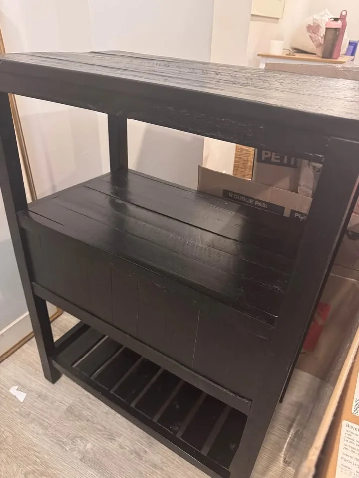 Black Wooden Storage Shelf – $40 image indicator(2)