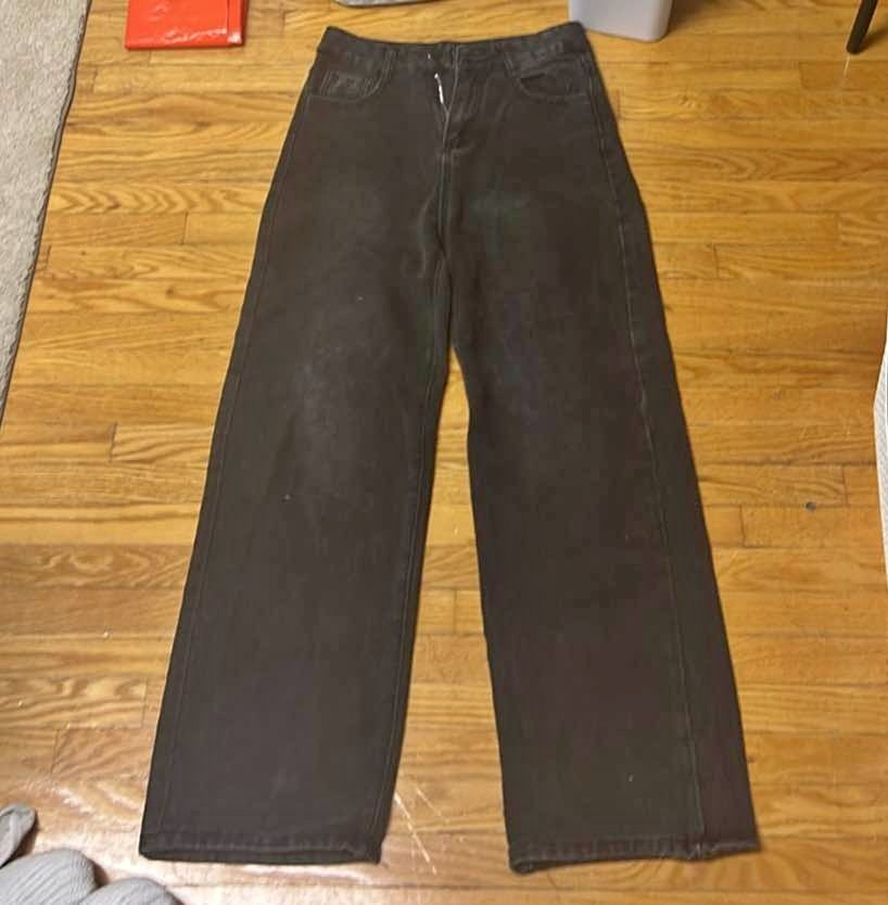 black lewkin baggy jeans