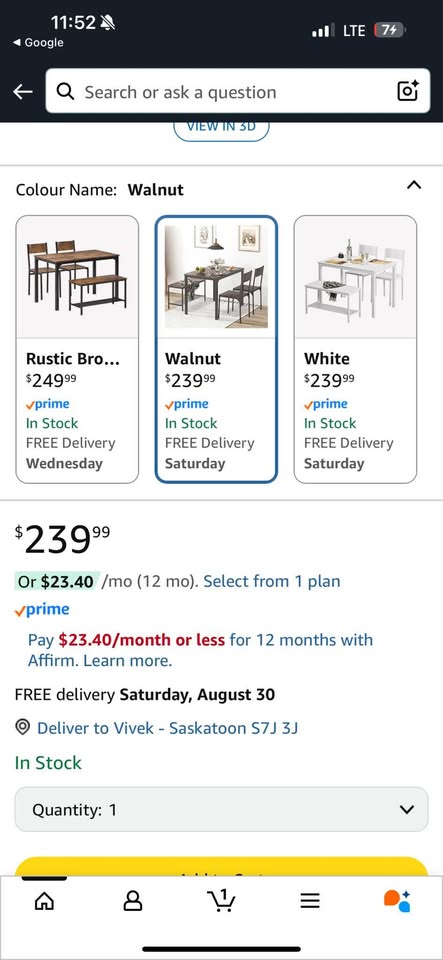 Brand new - 4-Piece Dining Table Set - photo 5