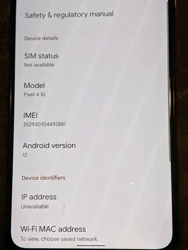 Google Pixel 4 XL - 128GB Black White - No box - Great cond. image indicator(6)