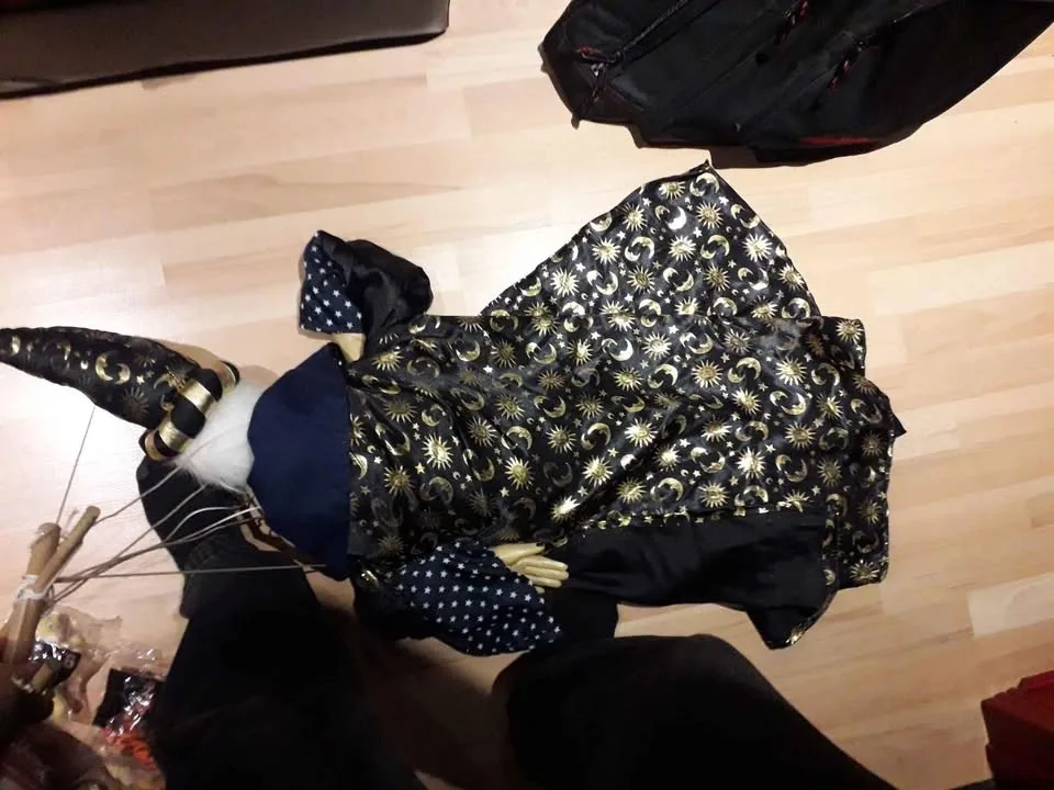 Large wizard magicians marionette string puppet image indicator(7)