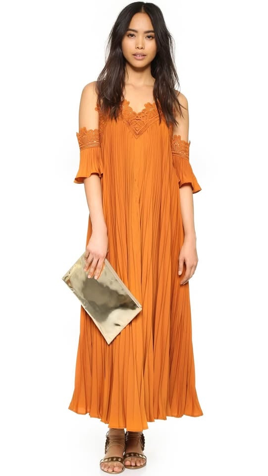 Self-Portrait Orange Dress UK 6 / US 2 #cleanout - photo 2
