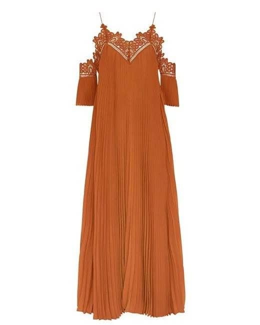 Self-Portrait Orange Dress UK 6 / US 2 #cleanout - photo 3