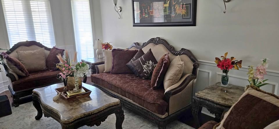 Susan - Sofa, Love Seat & Chair x 2 side Tables and Coffee Table