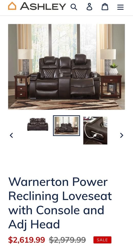 Ashley Warnerton Power Recliner Set - photo 2