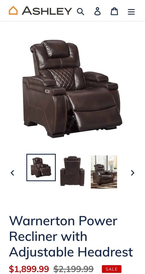 Ashley Warnerton Power Recliner Set - photo 3