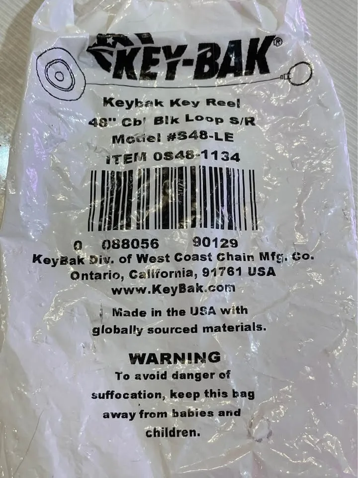 BNIB Key-bak heavy duty retractable image indicator(4)