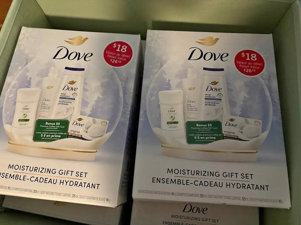 DOVE moisturizing gift set