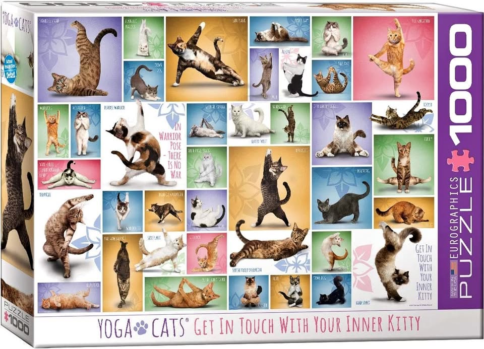 Yoga Cats Puzzle (1000 pcs)