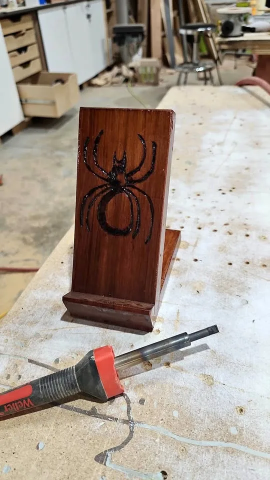 Handmade Wood Phone Stand Dreamcatcher Design