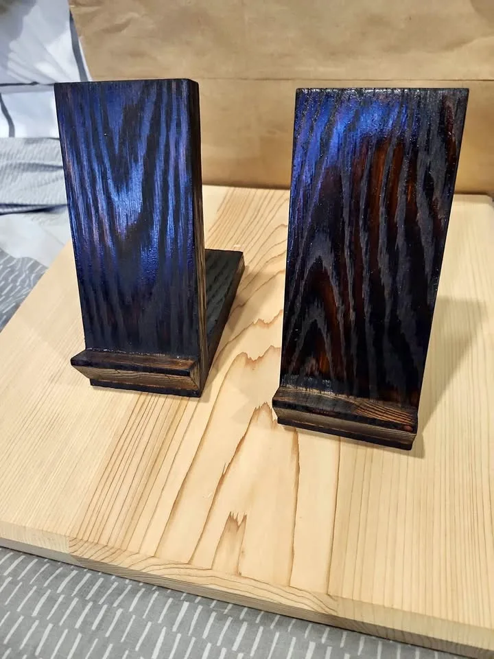 Handmade Wood Phone Stand - Dreamcatcher Design