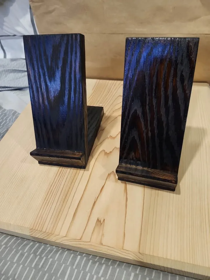 Handmade Wood-Burned Phone Stand — Dreamcatcher Design image indicator(10)